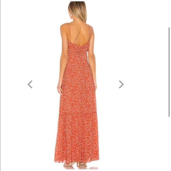 NWT Divine Heritage Sweet Virginia Ditsy Maxi Dress in Strawberry - Picture 3 of 8